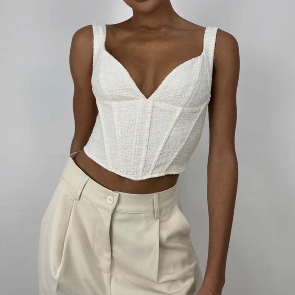 Cream Corset Top